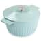 Martha Stewart 5qt. Light Cyan Enameled Round Cast Iron Dutch Oven with Lid
